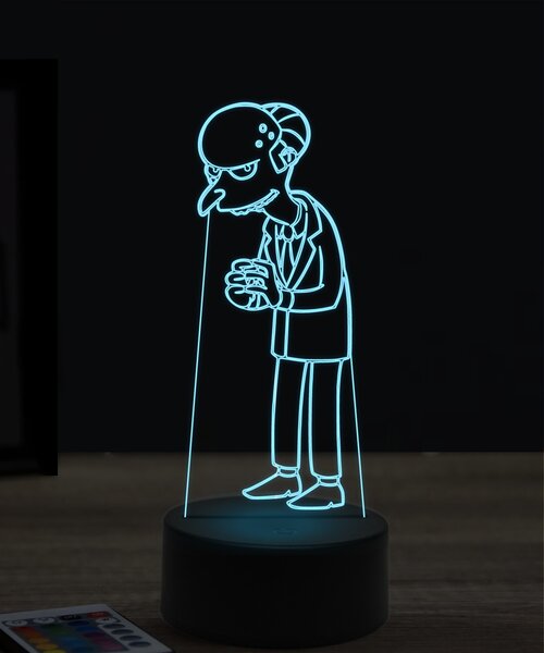 Beling 3D lampa, Montgomery Burns, 7 farebná KWTT23