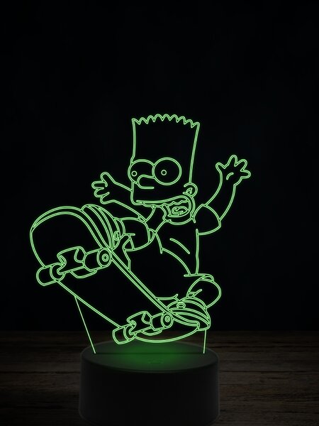 Beling 3D lampa, Bart Simpson, 7 farebná K9XE93