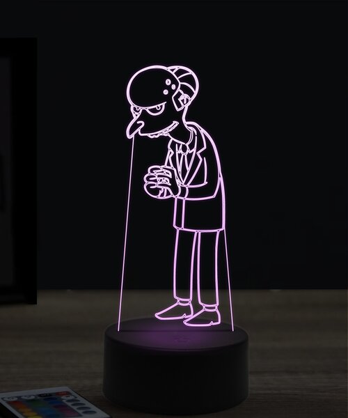 Beling 3D lampa, Montgomery Burns, 7 farebná KWTT23