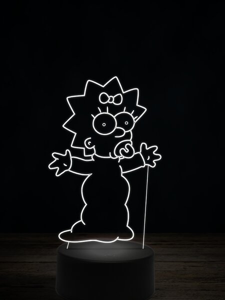 Beling 3D lampa, Maggie Simpsonová, 7 farebná LLWIG5