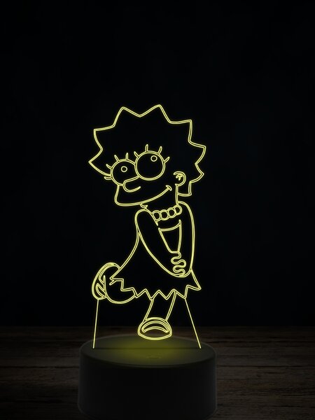 Beling 3D lampa, Líza Simpsonová, 7 farebná LLIG5