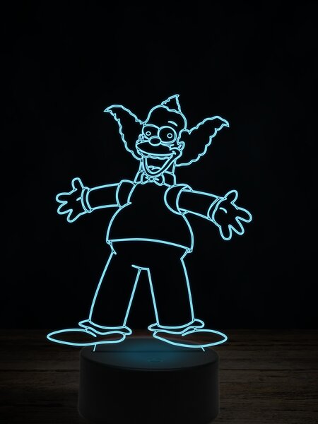 Beling 3D lampa, Šáša Krusty, 7 farebná FX7Q36