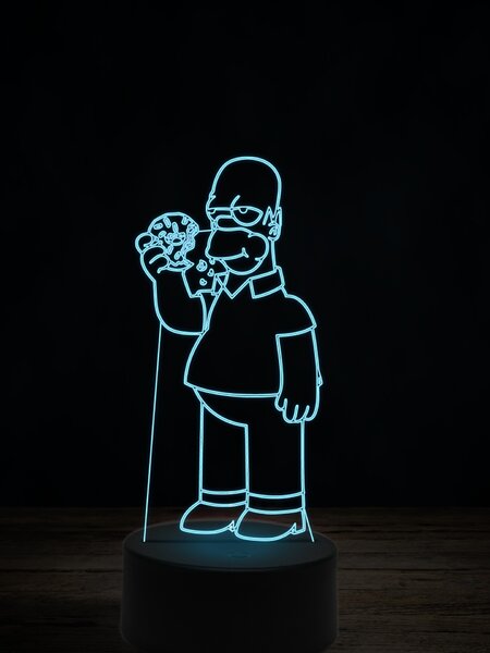 Beling 3D lampa, Homer Simpson, 7 farebná FX7E