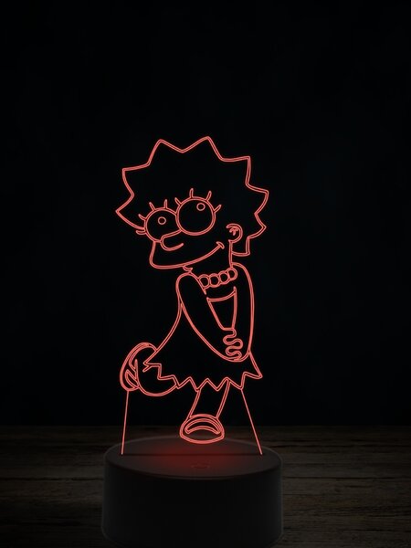 Beling 3D lampa, Líza Simpsonová, 7 farebná LLIG5