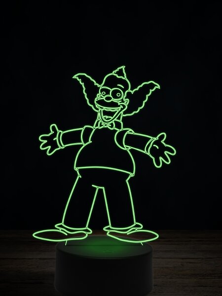 Beling 3D lampa, Šáša Krusty, 7 farebná FX7Q36