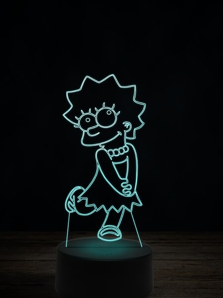 Beling 3D lampa, Líza Simpsonová, 7 farebná LLIG5