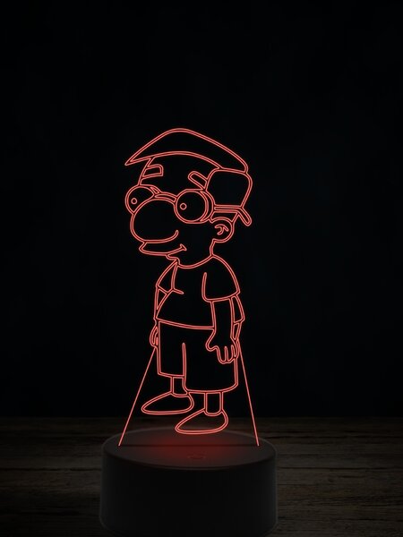 Beling 3D lampa, Milhouse Van Houten, 7 farebná ITZ2