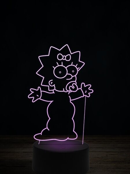 Beling 3D lampa, Maggie Simpsonová, 7 farebná LLWIG5