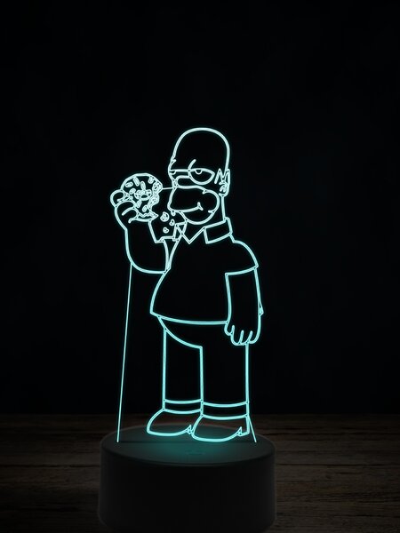 Beling 3D lampa, Homer Simpson, 7 farebná FX7E