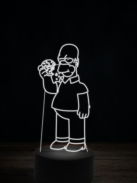 Beling 3D lampa, Homer Simpson, 7 farebná FX7E