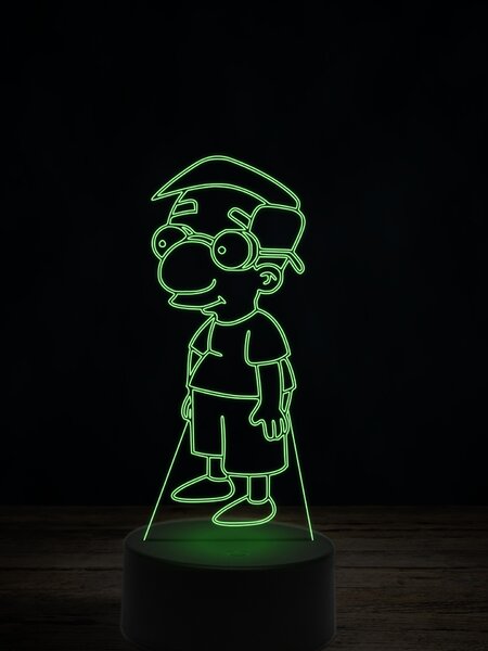 Beling 3D lampa, Milhouse Van Houten, 7 farebná ITZ2