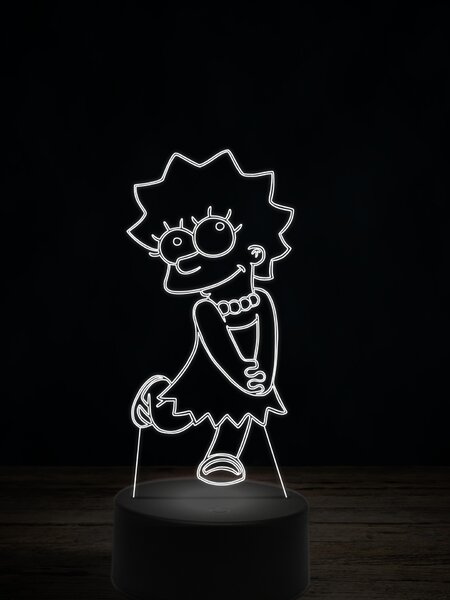 Beling 3D lampa, Líza Simpsonová, 7 farebná LLIG5