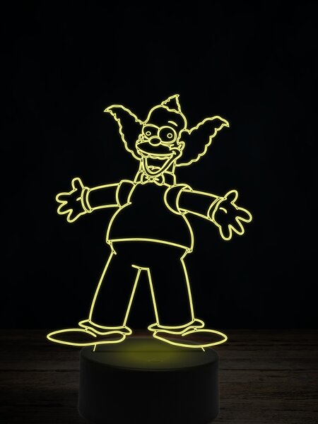 Beling 3D lampa, Šáša Krusty, 7 farebná FX7Q36
