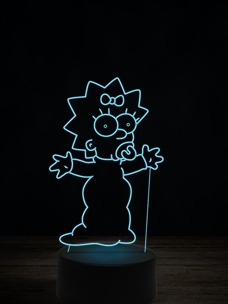 Beling 3D lampa, Maggie Simpsonová, 7 farebná LLWIG5