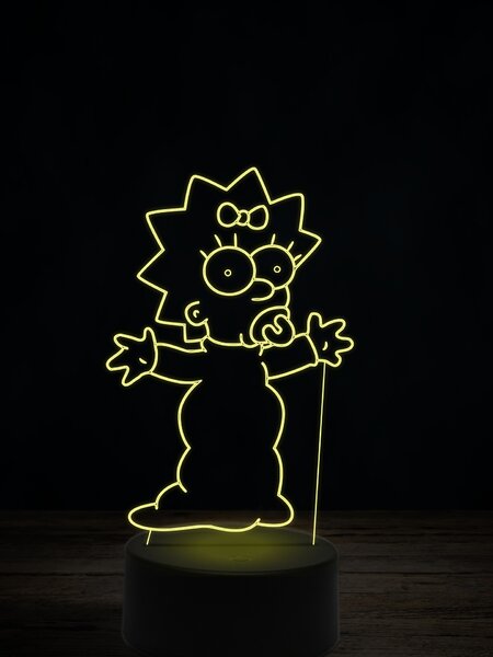 Beling 3D lampa, Maggie Simpsonová, 7 farebná LLWIG5
