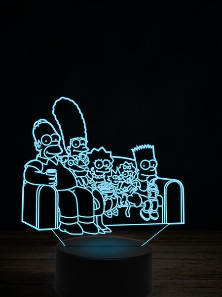 Beling 3D lampa, Rodina Simpsonových 2, 7 farebná ITZ8