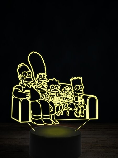 Beling 3D lampa, Rodina Simpsonových 2, 7 farebná ITZ8
