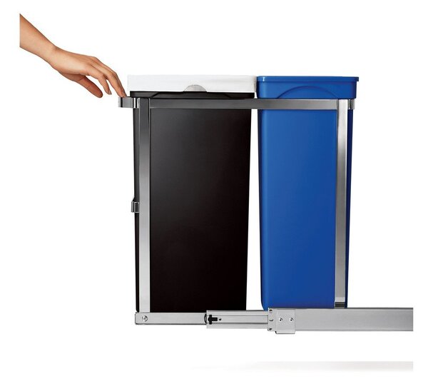 Plastový odpadkový kôš 35 l Dual - simplehuman