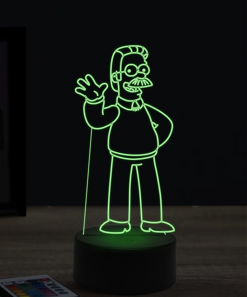 Beling 3D lampa, Ned Flanders, 7 farebná ITZ4
