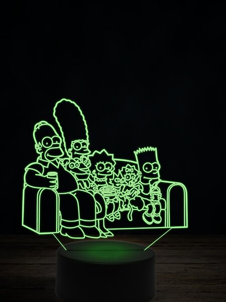 Beling 3D lampa, Rodina Simpsonových 2, 7 farebná ITZ8