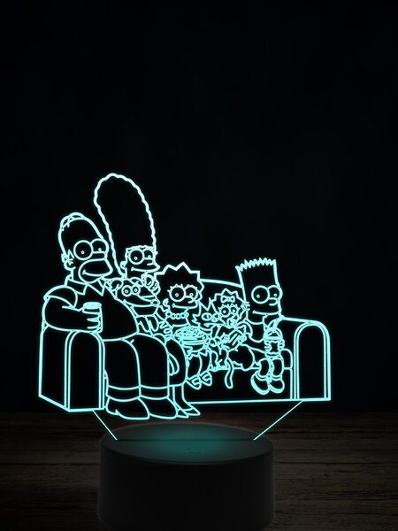 Beling 3D lampa, Rodina Simpsonových 2, 7 farebná ITZ8