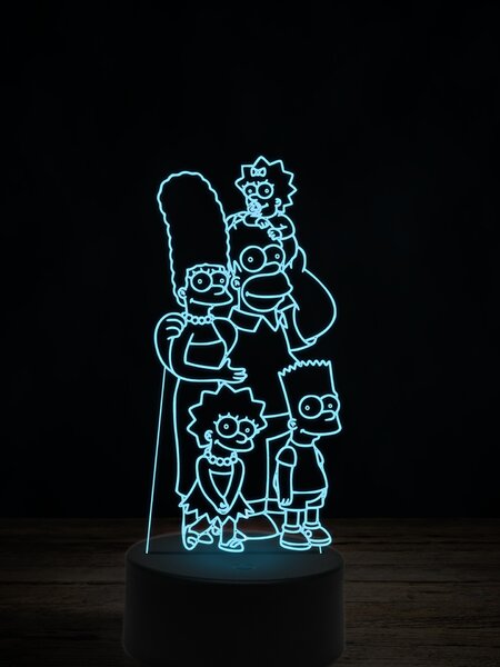 Beling 3D lampa, Rodina Simpsonových 1, 7 farebná ITZ7