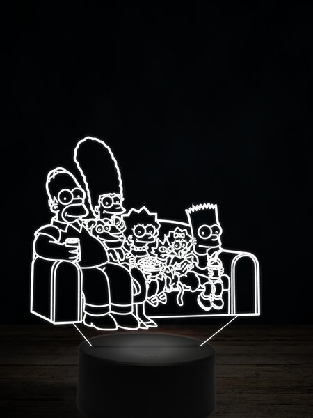 Beling 3D lampa, Rodina Simpsonových 2, 7 farebná ITZ8