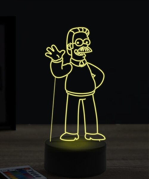 Beling 3D lampa, Ned Flanders, 7 farebná ITZ4