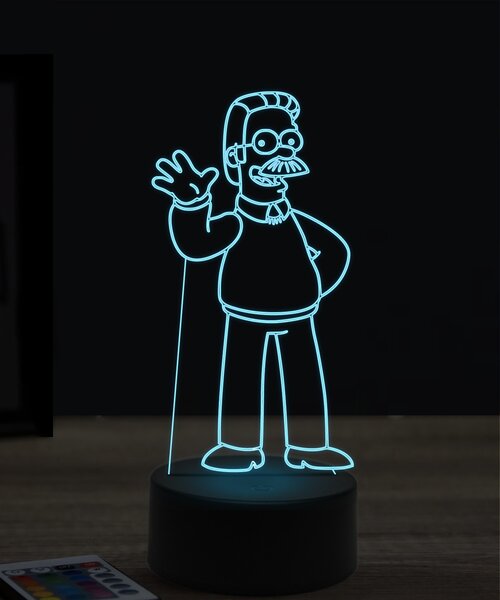 Beling 3D lampa, Ned Flanders, 7 farebná ITZ4