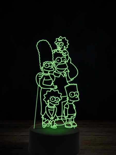 Beling 3D lampa, Rodina Simpsonových 1, 7 farebná ITZ7