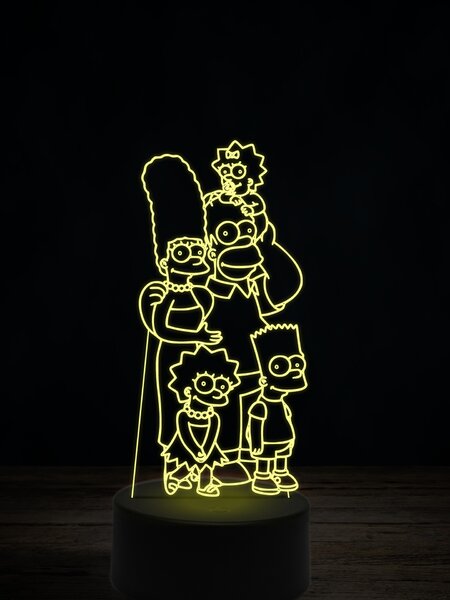 Beling 3D lampa, Rodina Simpsonových 1, 7 farebná ITZ7