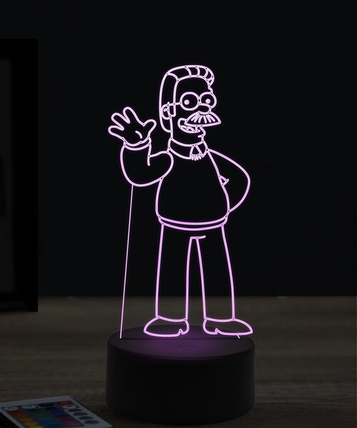 Beling 3D lampa, Ned Flanders, 7 farebná ITZ4
