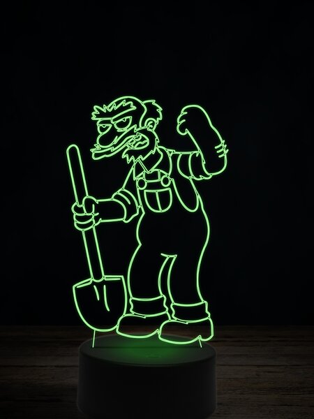 Beling 3D lampa, Školník Willie, 7 farebná ITZ11