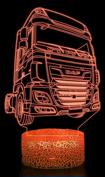 Beling 3D lampa, Daf XF , 7 farebná K2