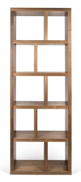 Knižnica v dekore orecha v prírodnej farbe 70x198 cm Berlin – TemaHome