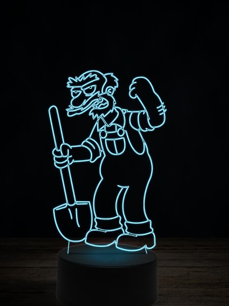 Beling 3D lampa, Školník Willie, 7 farebná ITZ11