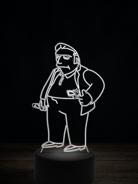 Beling 3D lampa, Tlstý Tony, 7 farebná ITZ9