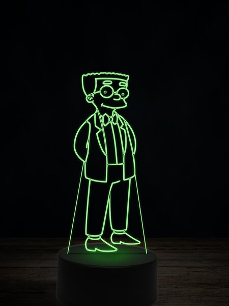 Beling 3D lampa, Waylon Smithers, 7 farebná ITZ10