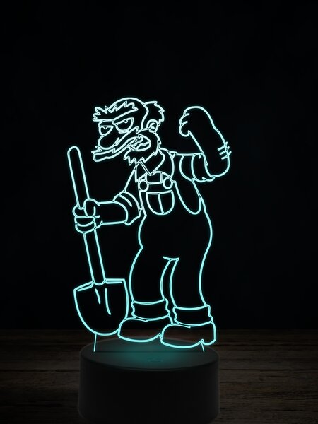 Beling 3D lampa, Školník Willie, 7 farebná ITZ11