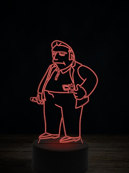 Beling 3D lampa, Tlstý Tony, 7 farebná ITZ9