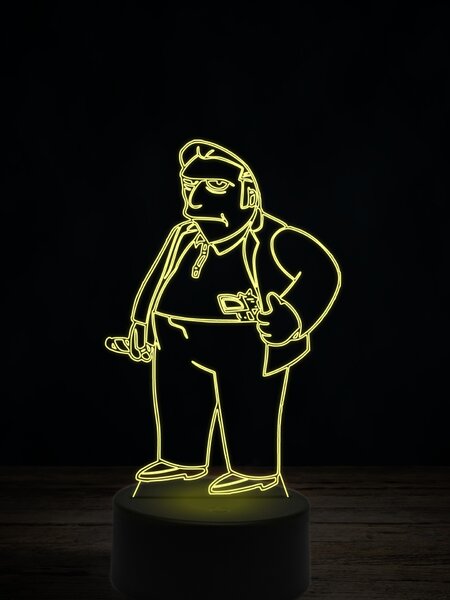 Beling 3D lampa, Tlstý Tony, 7 farebná ITZ9