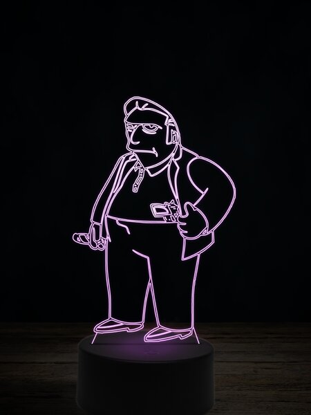 Beling 3D lampa, Tlstý Tony, 7 farebná ITZ9