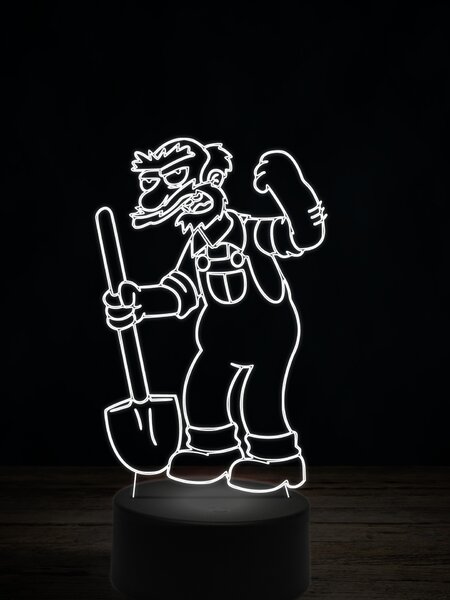 Beling 3D lampa, Školník Willie, 7 farebná ITZ11