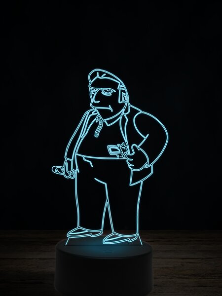 Beling 3D lampa, Tlstý Tony, 7 farebná ITZ9