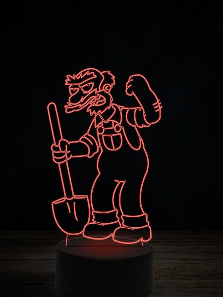 Beling 3D lampa, Školník Willie, 7 farebná ITZ11