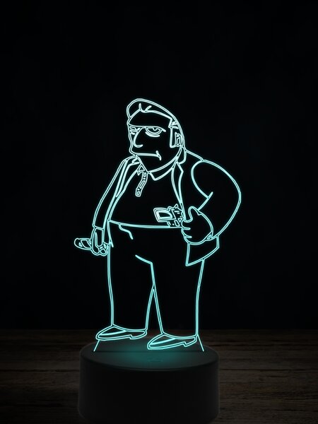 Beling 3D lampa, Tlstý Tony, 7 farebná ITZ9