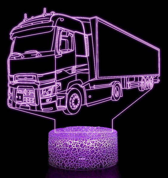 Beling 3D lampa, Renault komerčný kamión, 7 farebná K8