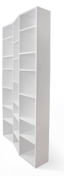 Biela knižnica 108x224 cm Valsa – TemaHome