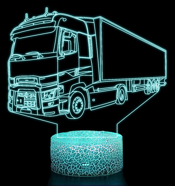 Beling 3D lampa, Renault komerčný kamión, 7 farebná K8