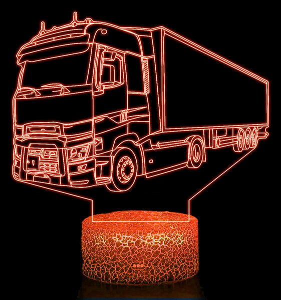 Beling 3D lampa, Renault komerčný kamión, 7 farebná K8